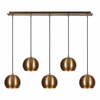 Ripplamp Opviq Sivani MR-1000, 5xE27, 100W, kuldne