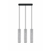 Rippvalgusti Sollux Luvo 3L, 3xGU10, 40W, betoon/must