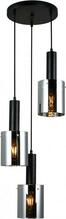 Rippvalgusti Italux PND-5581-3A-BK+SG, 3xE7, 40W, must