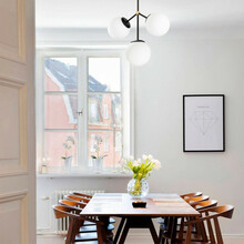 Rippvalgusti Opviq Damar, 6336, must/valge, metallkorpus