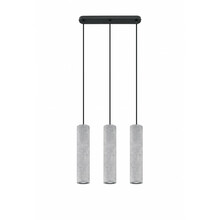 Rippvalgusti Sollux Luvo 3L, 3xGU10, 40W, betoon/must