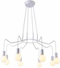 Rippvalgusti Candellux Basso, 5538-71040, 8xE27, 40 W, valge