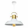 Rippvalgusti Opviq AYD-3642, 1xE27, 40W, valge/kuldne, ø 25 cm