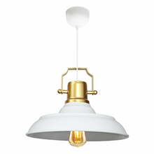 Rippvalgusti Opviq AYD-3642, 1xE27, 40W, valge/kuldne, ø 25 cm