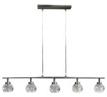 Rippvalgusti Candellux 35-04607, 5x40W, G9, satiinnikkel, kristalliga
