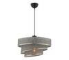 Rippvalgusti Opviq Couper Hazeran, 1xE27, 60W, hall/läikiv kroom