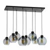 Rippvalgusti TK Lighting Cubus 4113, 8xE27, 60W, must