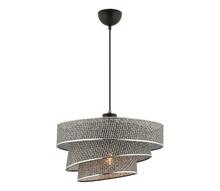 Rippvalgusti Opviq Couper Hazeran, 1xE27, 60W, hall/läikiv kroom