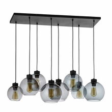 Rippvalgusti TK Lighting Cubus 4113, 8xE27, 60W, must