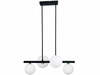 Rippvalgusti Candellux Kama, 4xG9, 28W, 230V, must, 25x59 cm