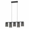 Rippvalgusti Eglo Colomera, 5 x 40 W, E27, 12 x 80 x 110 cm, must/hall