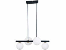 Rippvalgusti Candellux Kama, 4xG9, 28W, 230V, must, 25x59 cm