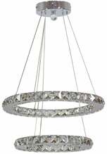 Rippvalgusti Candellux Lords 31-32515, LED, 2x24W, 6200-6500K, kroom