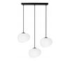 Rippvalgusti Candellux Stones, 3xE27, 40W, 120W, must/valge