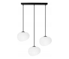 Rippvalgusti Candellux Stones, 3xE27, 40W, 120W, must/valge