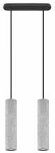 Rippvalgusti Sollux LUVO 2, 2xGU10, 40W, betoon/must