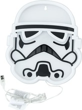 Seinale kinnitatav LED neoonvalgusti Paladone Stormtrooper PP14595SWVN, valge/must