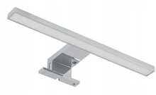 LED mööblivalgusti GTV Radius II, 5 W, 3000 K, IP44, kroom, 300 x 102 x 51 mm