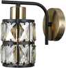 Seinavalgusti Italux Menfi WL-44236-1-BK-GD, E27, matt must/messing