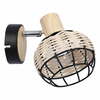 Seinavalgusti Candellux Tajga, 1xE14, 40W, rotang/must