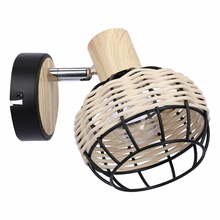 Seinavalgusti Candellux Tajga, 1xE14, 40W, rotang/must