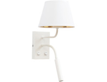 Seinavalgusti Eltap Vespillo, 15 W, E27/G9, 18 x 26 x 38 cm, valge