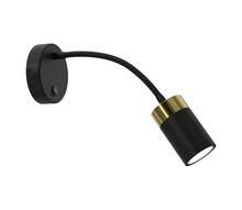 Seinavalgusti Milagro Joker, 1xGU10, 8W, must/kuldne
