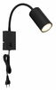 Painduv seinavalgusti Globo Robby, 1xGU10, 25W, 230V, must