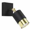 Seinalamp Sollux NERO, 1xGU10, 40W, must/kuldne
