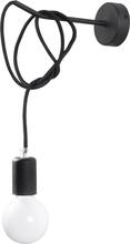 Seinavalgusti Sollux Edison, 1xE27, 60W, must