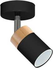 Seinavalgusti Milagro Joker Black Wood, 1xGU10, 8W, 230V
