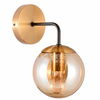 Seinavalgusti G.LUX GT-380-1A-BL Amber, 1 x E27, must/messing/gintar