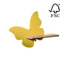 Seinavalgusti Candellux Butterfly Kids, 21-84873, 5W, LED, 4000K, kollane/puit