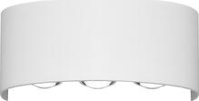 Õue seinavalgusti Italux Ortelo, 6W, LED, IP54, 17 x 8 cm, valge
