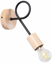 Seinavalgusti Sollux Ember SL.1476, 1xE27, 15W, must/beež/tükk