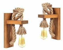 Seinavalgusti komplekt Opviq KN15, 40 W, E27, pruun/kuldne, 2 tk