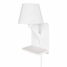 Seinavalgusti Trio Comfort, 1 x E14, 31 x 16 x 18 cm, valge, telefoni laadimisega
