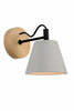 Seinavalgusti Lucide Possio, 40 W, E14, hall, puit