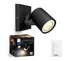 Aktsentvalgusti Philips Hue Runner, 1xGU10, 4.2W, 230V, must