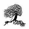 Seinavalgusti Opviq Tree Woman, 40 W, must, 100 prots. metall