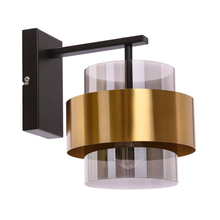 Seinavalgusti Candellux Spiega, 1xE27, 60W, kuld/must