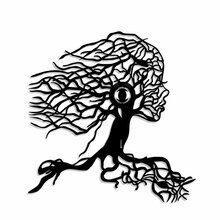 Seinavalgusti Opviq Tree Woman, 40 W, must, 100 prots. metall