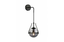 Seinavalgusti GTV DROP 4, 7325, 1*E27, maks. 40W, must, ø 16 cm