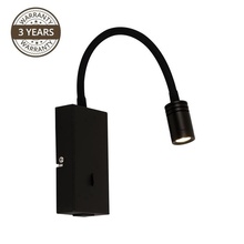 Seinavalgusti Domoletti Marso, 18373-BK, 3 W, LED, 4000 K