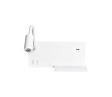 Seinavalgusti Milagro Shelf, 1xLED/4W + 1xLED/5W + 1xLED/2W, 230V, valge, USB-liidesega