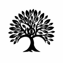 Seinavalgusti Opviq Heart Tree V2, 40 W, must, 100 prots. metall