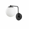 Seinalamp Opviq Daisy-147-A, must, metallkorpus