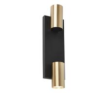 Seinavalgusti Milagro Genesis ML0380, 2xGU10, 8W, must/kuldne
