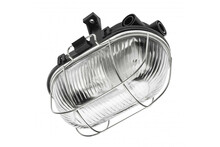 Hermetiline valgusti GTV Sanguesa KAM, OS-KAM060-10, E27, 40 W, IP54, must