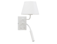 Seinavalgusti Eltap Vespillo, 15W, E27/G9, 18 x 26 x 38 cm, valge